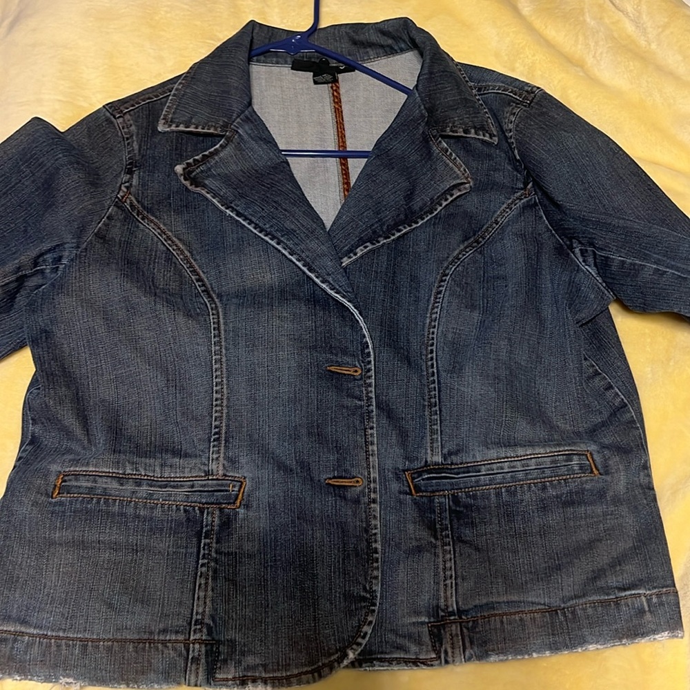 vintage blue denim jacket